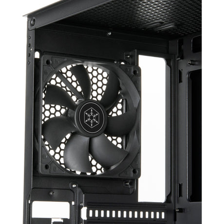 Silverstone Fara R1 v2 Midi-Tower-Gehäuse (schwarz | 3x USB-A | gehärtetes Glas)