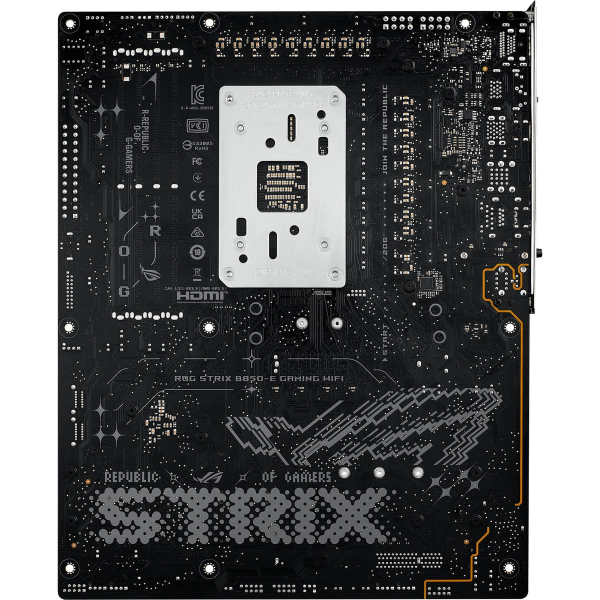 Asus ROG Strix B850-E Gaming WiFi Socket AM5 Motherboard (Schwarz, RAID, 5GB-LAN, Wi-Fi 7, BT, Sound, ATX)