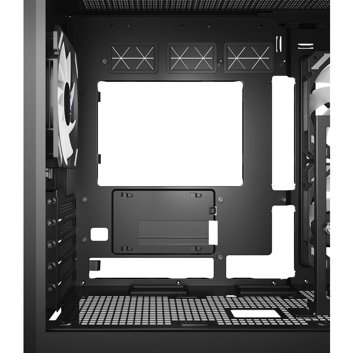 Sharkoon Elite Shark cm100 Midi-Tower-Gehäuse (schwarz | 2x USB-A | 1x USB-C | RGB | gehärtetes Glas)