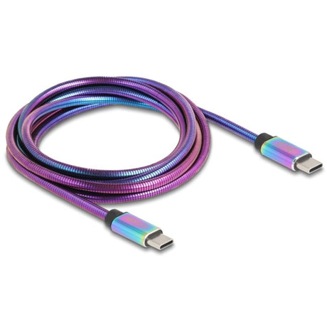 Delock USB 2.0 USB-C Kabel, 2 Meter (mehrfarbig)