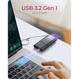 Icy box ib-cr204-cu3 2-in-1 kaartlezer (zwart)