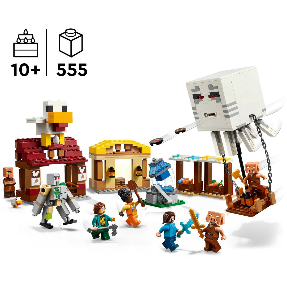 Lego Minecraft 21273 Der schreckliche Ballonangriff auf das Dorf