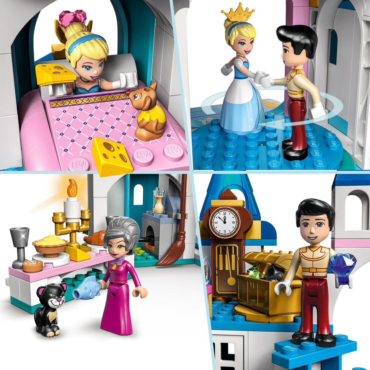Lego Lego Prinzessin 43206 Das Schloss von Aschenputtel und der Prinz