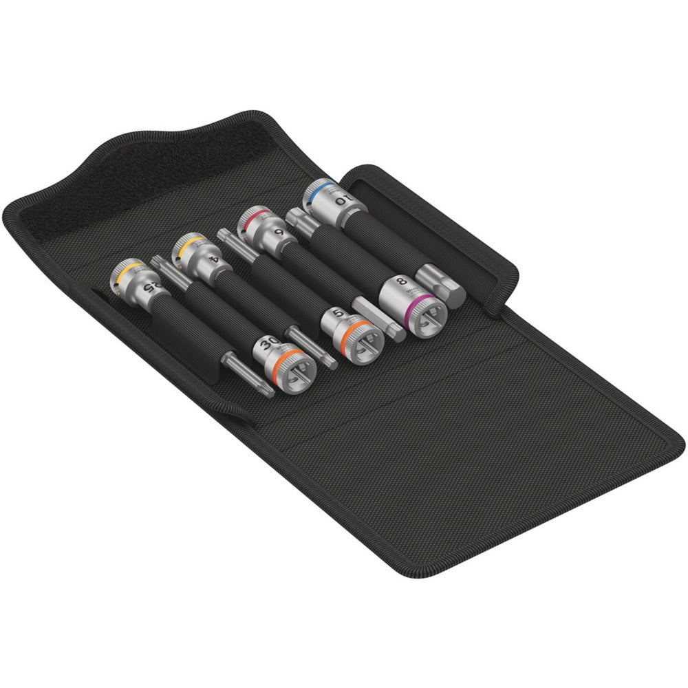 Wera Fahrradset 8, 7-teiliger Steckschlüssel (schwarz)