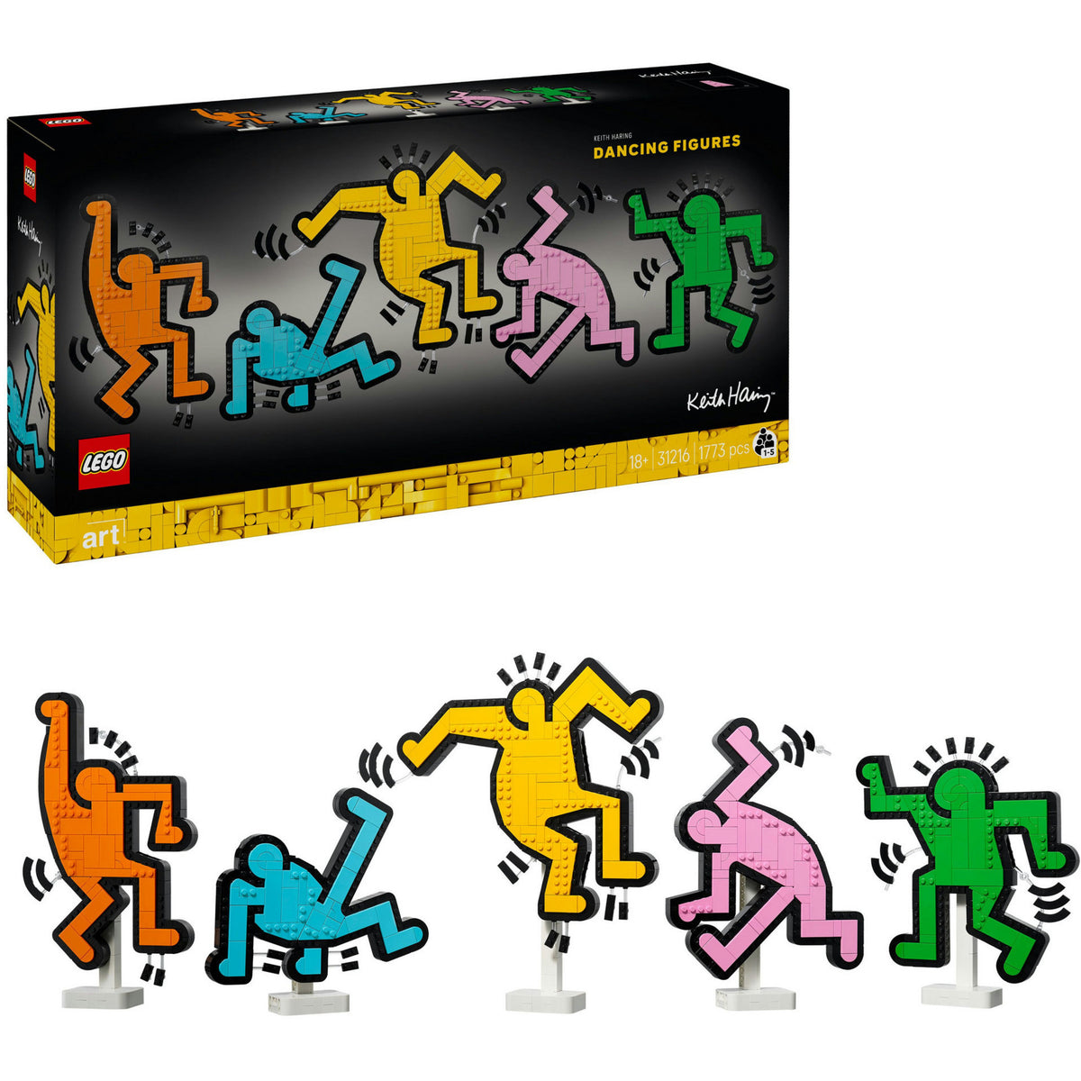 Lego® Art Keith Haring tanzende Figuren – 31216