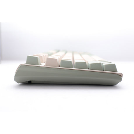 Mechanische Tastatur Ducky One 3 Matcha TKL (Creme, US-Layout (QWERTY), Cherry MX Blue, 80 % (TKL), PBT Double Shot, Hot Swap)