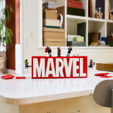 Lego Superhelden 76313 Marvel-Logo und Minifiguren