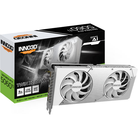 Inno3d n506t2-08d7x-193075w geforce rtx™ 5060 ti 8gb twin x2 oc weiß