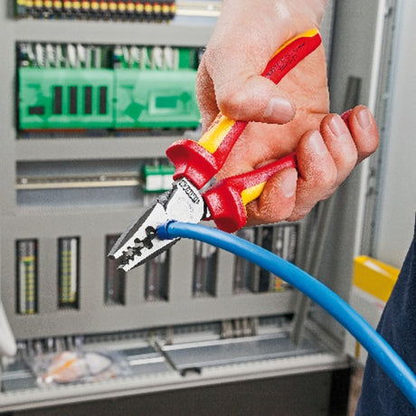 Knipex 97-Serie – Crimpzange – 180 mm – VDE-Isolierung – ergonomisch