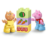 Lego duplo peppa big tractor en marktkraam dieren speelgoed voor peuters - 10468