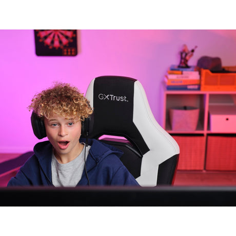 Trust GXT 703W Riye Gaming-Stuhl (schwarz und weiß)