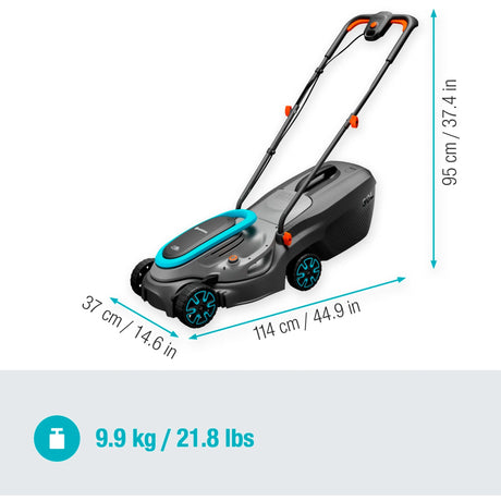 Gardena Powermax 32 18V P4A Solo Rasenmäher Akku ohne Akku, ohne Ladegerät 18V Schnittbreite max. 320 mm