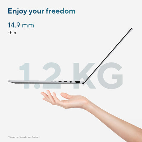 Asus zenbook 14 oled ux3405ca-qlnad7w 14 laptop (blauw | core ultra 9 285h | arc 140t | 32 gb | 1 tb ssd)