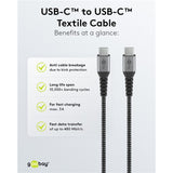 Goobay USB-C Schnellladegerät Nano (65 W) und USB-C Textilkabel