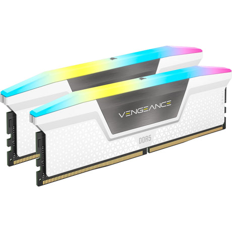 Corsair Vengeance RGB 32 GB DDR5-6000 (2x 16 GB) RAM (weiß, cmh32gx5m2b6000c30w, xmp 3.0)