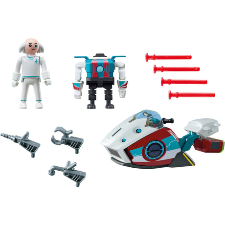 Playmobil Super 4 - Skyjet mit Dr. x Roboter-Constructiespeelgoed (9003)