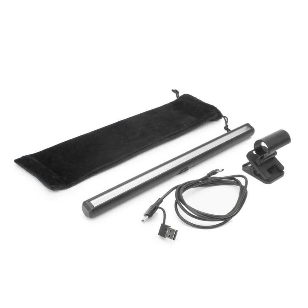 Act Connectivity Dimmbare, ansteckbare LED-Lichtleiste für Laptops (schwarz, USB-betrieben, 3000 K–6500 K)