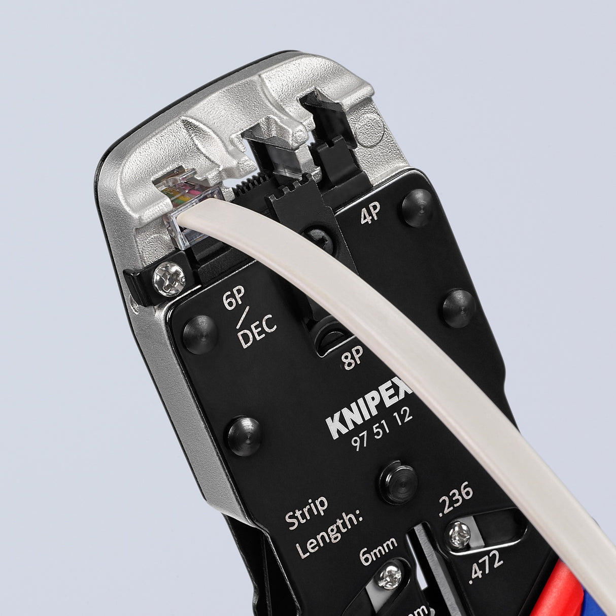Knipex Krimptang für westliche Stecker 975112