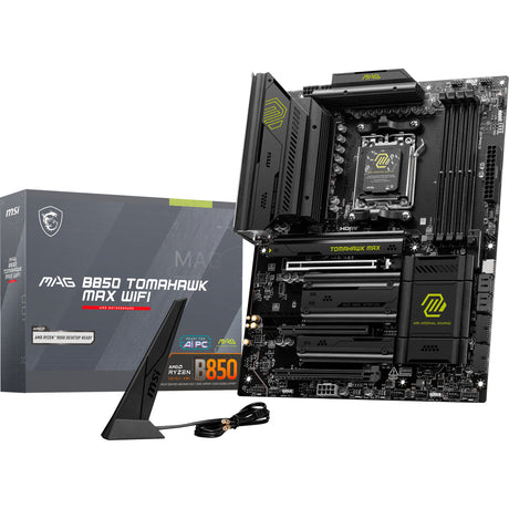 MSI Mag B850 Tomahawk Max WiFi Sockel AM5 Mainboard (RAID, 5GB-LAN, WiFi 7, BT, Sound, ATX)