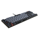 Cherry KC 500 MX LP TKL, Tastatur (schwarz, US-Layout, MX Low Profile 2.0 Ivory, 80 % (TKL), weiße LED, PBT-Tastenkappen)