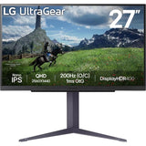 LG Ultragear 27gs85q-b 27 Gaming-Monitor (schwarz, 2x HDMI, Display-Port, 2x USB-A, USB-B, 200 Hz (OC))
