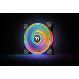 Thermaltake riing quad 14 rgb radiator fan tt premium edition single fan pack case fan (zwart, 140 x 140 x 25 mm)