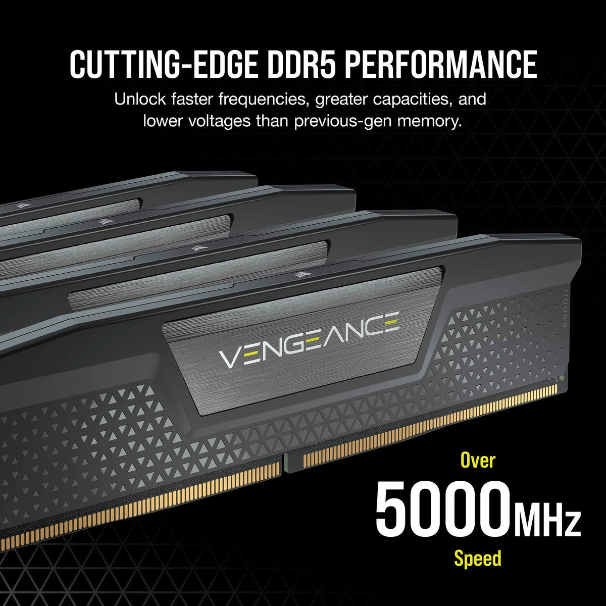 Corsair Vengeance 32 GB DDR5-6000 (2x 16 GB) RAM (schwarz, cmk32gx5m2b6000c38, xmp 3.0)