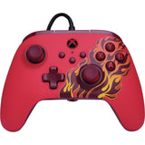 Powera Advantage Controller mit Kabel für die Xbox Series x|s – Red Fire (rot, Xbox Series x|s, Xbox One, PC)