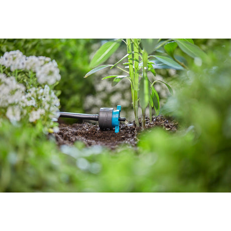 Gardena verstellbarer Endtropfer, druckausgleichend. Pipette (schwarz türkis, 5 Stück)