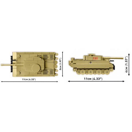 Cobi Tiger i 131 Konstruktionsspielzeug (Maßstab 1:72)