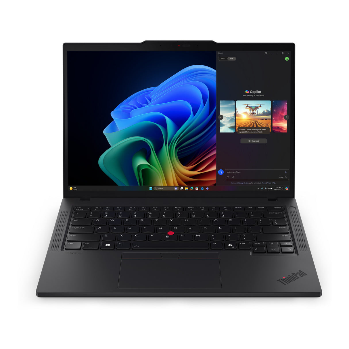 Lenovo thinkpad t14 gen 6 amd (21qj0053mh) 14 copilot+ laptop (zwart | ryzen ai 7 pro 350 | radeon 860m graphics | 32 gb | 1 tb ssd)