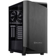 Silverstone Seta A1 Midi Tower Gehäuse (schwarzes Titan | 2x USB-A | 1x USB-C | RGB | gehärtetes Glas)