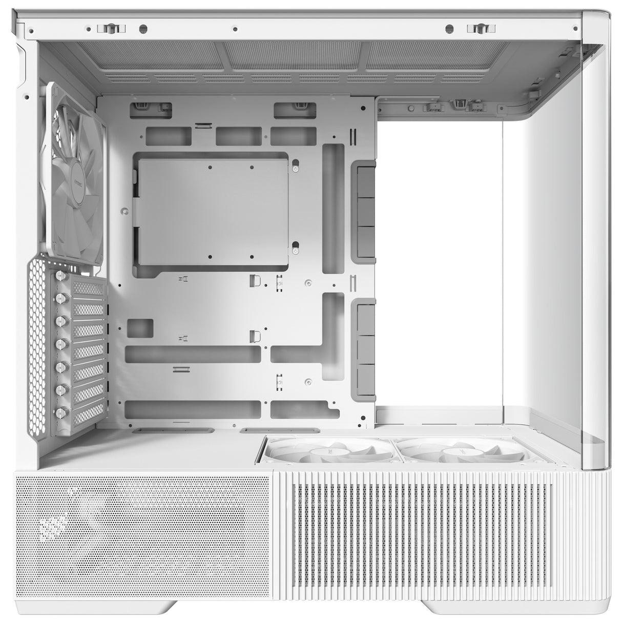 Antec c6 curve air midi tower behuizing (wit | 2x usb-a | 1x usb-c | tempered glass)