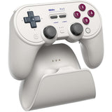 8bitdo pro 3 Bluetooth-Gamepad (hellgrau rot, Switch 1 2, PC, Android, 2,4 GHz Bluetooth USB)
