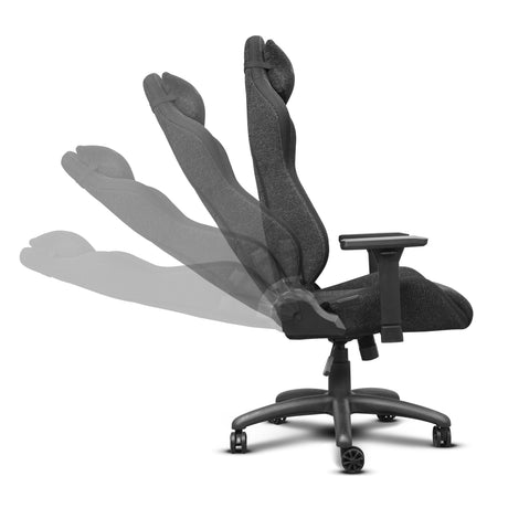 Trust gxt 723 ruya comfortabele stoffen gaming stoel (grijs)
