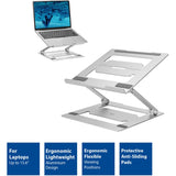 Act Connectivity Laptopständer Aluminium (Aluminium, klappbar, stufenlos höhenverstellbar)