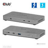 Club 3D 5-1 Thunderbolt 5 Hub Triple Video Dockingstation (Grau)