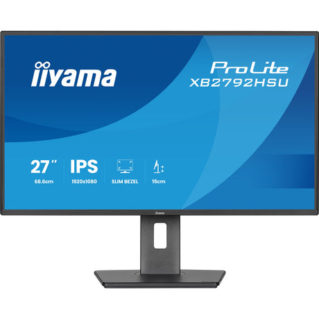Iiyama Prolite xb2792hsu-b1 27 Monitor (Schwarz (matt), HDMI, Display Port, 2x USB-A, USB-B, 120 Hz)