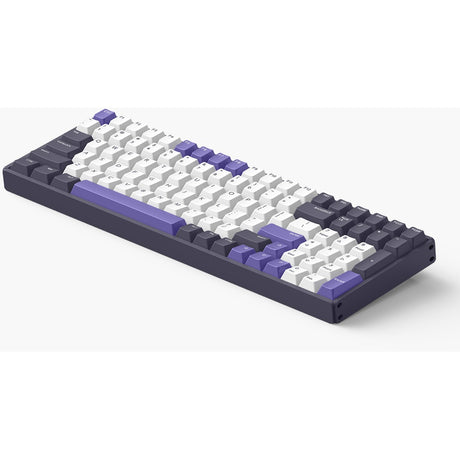 Iqunix F97 Lavandin kabellose mechanische Tastatur (Lavendel, US-Layout (QWERTZ), Cherry MX Silent Red, 96 %, RGB-LEDs, Hot-Swap-fähig, PBT, 2,4 GHz | Bluetooth 5.1 | USB-C)