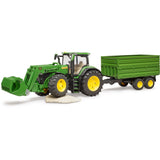 Bruder Traktor John Deere 7R 350 mit Anhänger