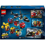 Lego City 60462 Helikopter, Feuerwehrauto und U-Boot-Remix