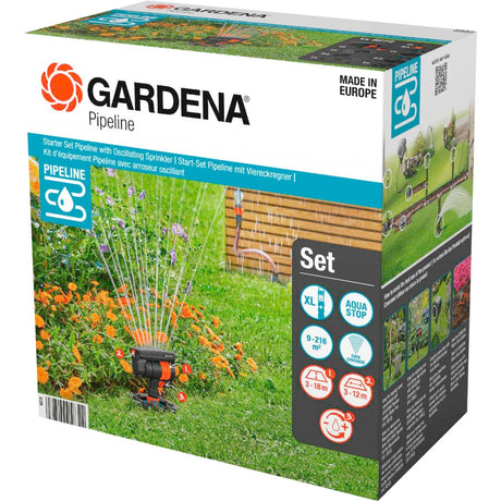 Gardena Komplett-Pipeline-Starterset mit schwenkbarem Zapfhahn (8274-34)