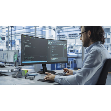 Philips 34b2u3600c 34 gebogener Ultrawide-Monitor (schwarz, HDMI, Display-Port, 4x USB-A, USB-B, USB-C, RJ-45)