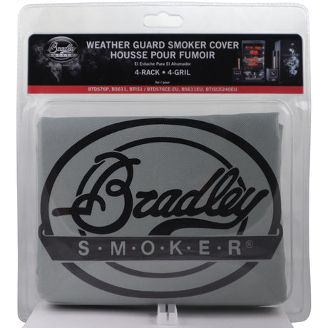 Wetterfeste Bradley-Schutzabdeckung für 4 Racks (grau, für 4 Racks – Original-Smoker BS611EU)
