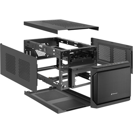 Sharkoon QB One Mini-Tower-Gehäuse (schwarz | 4x USB-A)