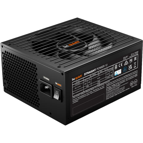 Ruhig sein! Straight Power 12 Platinum modulares 750-Watt-Netzteil (schwarz, 1x 12V-2x6, 4x PCIe)