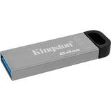 Kingston Data Traveler Kyson 64 GB USB-Stick (Silber, Dtkn 64 GB)