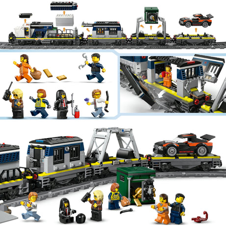 Lego® City Überfall auf Polizeizug – Spielzeugeisenbahn-Set – 60508