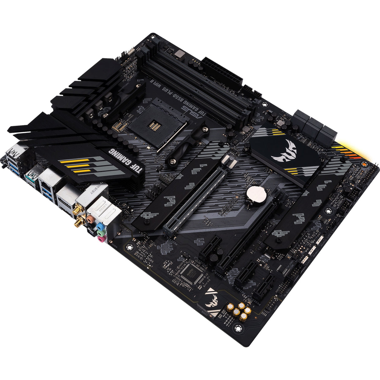 Asus Tuf Gaming B550-Plus WiFi II Sockel AM4 Motherboard (Schwarz, RAID, GB-LAN, WiFi 6, BT, Sound, ATX)