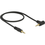 Delock 3,5 mm Stecker > 3,5 mm Stecker Kabel (schwarz, 1 Meter)